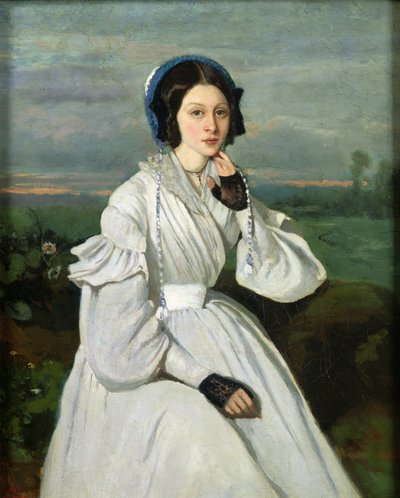 Portret van Louise Claire Sennegon, toekomstige Madame Charmois, 1837 door Jean Baptiste Camille Corot